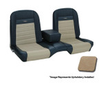 64-66 Ford Mustang Sitzbezüge - Deluxe Pony - Bench Seat - Parchment - Vorne