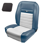 64-66 Ford Mustang (Hardtop) Sitzbezüge - Deluxe Pony Sport - Schwarz - Vorne und hinten