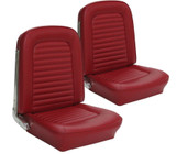 1966 Ford Mustang (Hardtop) Sitzbezüge - Standard - Rot Metallic - Vorne und hinten