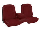1966 Ford Mustang (Convertible/Hardtop) Sitzbezüge - Standard - Bench Seat - Rot Metallic - Vorne