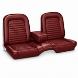 1966 Ford Mustang (Convertible/Hardtop) Sitzbezüge - Standard - Bench Seat - Rot Metallic - Vorne