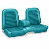 1966 Ford Mustang (Convertible/Hardtop) Sitzbezüge - Standard - Bench Seat - Türkis - Vorne