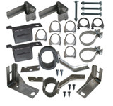 67-69 Ford Mustang (289, 302, 351, 390, 427, 428, 429) Komplettset Auspuffhalterung - Zweiflutig - 2 1/4 "