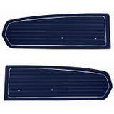 1968 Ford Mustang Set Türverkleidung - Standard - Blau Links und Rechts