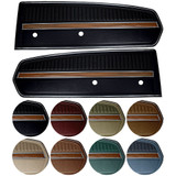 1968 Ford Mustang Set Türverkleidung - Deluxe - Schwarz Links und Rechts