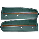 1968 Ford Mustang Set Türverkleidung - Deluxe - Türkis Links und Rechts