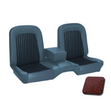 1968 Ford Mustang (Hardtop) Sitzbezüge - Standard / Deluxe - Bench Seat - Dunkelrot - Vorne und hinten