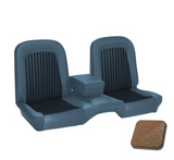 1968 Ford Mustang (Convertible) Sitzbezüge - Standard / Deluxe - Bench Seat - Saddle - Vorne und hinten