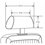 1968 Ford Mustang Bezug Kopfstützen - Saddle