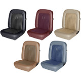 1968 Ford Mustang (Fastback) Sitzbezüge - Standard Deluxe - Light Parchment - Vorne und hinten
