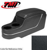 65-73 Ford Mustang (Convertible) Mittelkonsole - Deluxe Pony Style - Schwarz - Corinthian Struktur - ohne original Konsole