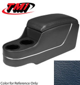 65-73 Ford Mustang (Convertible) Mittelkonsole - Deluxe Pony Konsole - Blau - Corinthian Struktur - ohne original Konsole