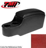 65-73 Ford Mustang (Convertible) Mittelkonsole - Classic Standard Konsole - Zinoberrot - Corinthian Struktur - ohne original Konsole