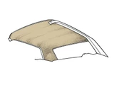 71-73 Ford Mustang (Fastback) Dachhimmel - Original - Tan