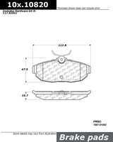 05-11 Ford Mustang (4.0, 4.6, 5.4) Bremsbelagsatz Scheibenbremse - Posi Quiet - Keramik Hinten