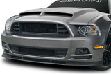 13-14 Ford Mustang GT (5.0) Spoiler - Cervinis - GT500-Style - Schwarz Strukturiert Vorne unten