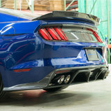 15-17 Ford Mustang Stoßstangenansatz - Diffusor Carbon GT350 Style Hinten