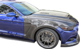 15-17 Ford Mustang Kotflügel - Carbon, GT350 Style, (1cm Breiter)