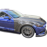 15-17 Ford Mustang Kotflügel - Carbon, GT350 Style, (1cm Breiter)