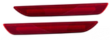 15-23 Ford Mustang Set Seitenmarkierungsleuchten - Hinten LED EU-Modell Rot Hinten Links und Rechts