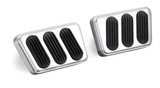 64-70 Ford Mustang Pedalauflagen für Brems- und Kupplungspedal - Aluminium
