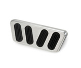 64-68 Ford Mustang Pedalauflage Bremspedal - Aluminium - Silber / Schwarz