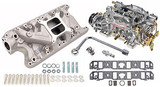 Komplettset Ansaugkrümmer und Vergaser - Edelbrock Performer - 600 cfm