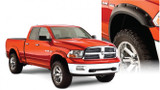 Dodge, Ram (Bed Length: 67.4, 76.3, 96.3Inch) Kotflügelverbreiterung - Matt Schwarz, Pocket Style Fender Flares Vorne und hinten
