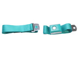 64-73 Ford Mustang Sicherheitsgurt - Zweipunktgurt - Aqua - Druckknopf