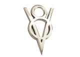 64-23 Ford Mustang Emblem - V8 - Chrom