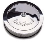 64-73 Ford Mustang Luftfilter komplett - Edelbrock - 14 " - Chrom