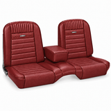 1966 Ford Mustang Sitzbezüge - Deluxe Pony - Bench Seat - Rot Metallic - Vorne