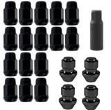 15-26 Ford Mustang Radschrauben-/Radmuttersatz - Radmuttern/Schlösser 21mm Schlüssel - schwarz