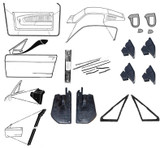 67-68 Ford Mustang (Fastback) Türdichtungs Set