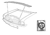 64-66 Ford Mustang Karosseriedichtung Motorraum