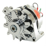 64-73 Ford Mustang Lichtmaschine - Powermaster - 75 A - Chrom - Keilriemen - Intern geregelt