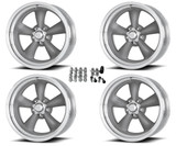 64-73 Ford Mustang Felgensatz - Torq Thrust D - Aluminium - 16x8 " - Grau