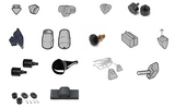 67-68 Ford Mustang Komplettset Anschlaggummis
