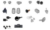67-68 Ford Mustang Komplettset Anschlaggummis