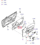 05-09 Ford Mustang Kappe Zuggriff Türverkleidung Rechts