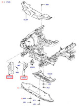 10-12 Ford Mustang Kühlerunterstützender Windabweiser Rechts