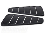 10-14 Ford Mustang Aufsatz für Scheibe - Schwarz Matt Hinten Links und Rechts