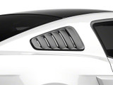 10-14 Ford Mustang Aufsatz für Scheibe - Schwarz Matt Hinten Links und Rechts