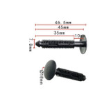 05-12 Ford Mustang Montageclip Schweller - 4-er Set Schweller