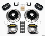 64-73 Ford Mustang Wilwood Scheibenbremse HA - Small Bearing 12,19 Zoll/schwarz/gelocht Hinten