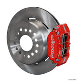 64-73 Ford Mustang Wilwood Scheibenbremse HA - Small Bearing 12,19 Zoll/rot/glatt Hinten