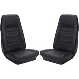 71-73 Ford Mustang (Convertible) Sitzbezüge - Schwarz Vinyl (38030497)