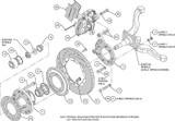 65-70 Ford Mustang (Disc/Drum/Drum) Überholsatz Verschleißteile Bremse Vorderachse