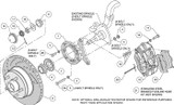 65-70 Ford Mustang (Disc/Drum/Drum) Überholsatz Verschleißteile Bremse Vorderachse