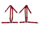 05-17 Ford Mustang Sicherheitsgurt - Set Hosenträgergurte - QuickFit Pro - Rot Vorne links und rechts